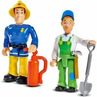 Feuerwehrmann Sam Spielfigur Spielfiguren 2er Set Figuren mit Zubehör Simba Toys Norman, Penny, (Set, 2 Figuren, Werkzeuge und Zubehör), 2 Figuren mit Zubehör