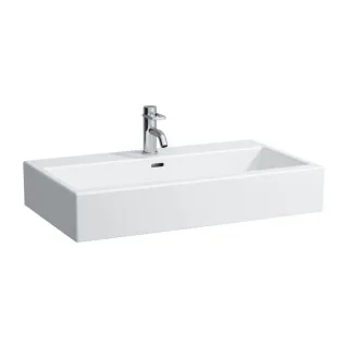 LAUFEN Living City Waschtisch 8174370001091 80 x 46 cm, geschliffen, weiß, ohne Hahnloch