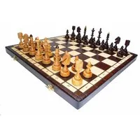 Holzprodukte Spiel Schach Schachspiel SET Schachbrett 48 x 48 cm Kirschbaum Holz Neu