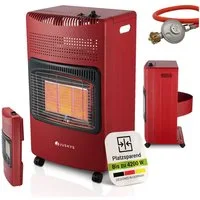 Juskys Heizstrahler GS42US, 4200 W, stark und energiesparend, 3-Stufen-Wärme-Regler, Gasflaschenhalterung