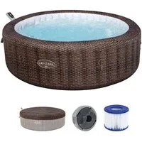 Bestway Whirlpool LAY-Z-SPA® Bali AirJet™, Aufstellbecken, (Set, Inkl. App-Steuerung, für max. 7 Personen), Ø 216 x 71 cm