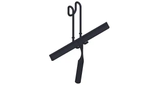 Giese Haken mit Wischer schwarz matt, 30308-14 30308-14
