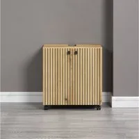 welltime Waschbeckenunterschrank Amrum Waschtisch auf Rollen - (B/T/H) wahlweise 60-80/42/64 cm