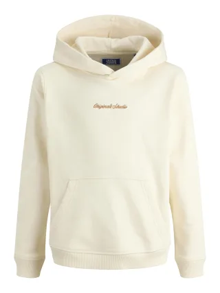 JACK&JONES - JORNORREBRO EMB SWEAT HOOD NOOS JNR antique white - Gr. - 152