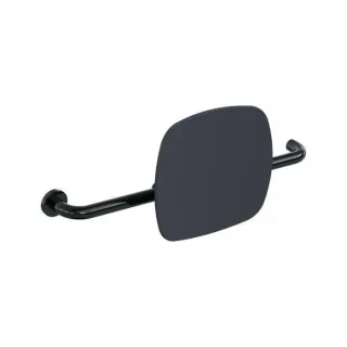 Hewi 801 Rückenstütze 801.51.9262L90 Wandabstand 150mm, Ausführung links, Lehne anthrazitgrau, tiefschwarz