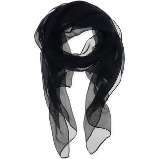 Halsüberkopf Accessoires - Schal Chiffon uni 50x160cm marine - Gr. - OS
