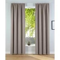 OTTO home Verdunkelungsvorhang Solana, Gardinen mit Kräuselband, Vorhänge, Wohnzimmer, modern, (2 St), Kräuselband, verdunkelnd, 2er-Set Verdunklungsvorhang mit Thermofunktion, Bestseller, einfarbig