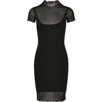 URBAN CLASSICS Shirtkleid Urban Classics Damen Ladies Mesh Double Layer Dress (1-tlg)