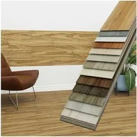 Hexim Vinylboden, Vinyldielen 0,97m² selbstklebend PVC Wandverkleidung Bodenbelag Holzoptik 91x15cm Paneele für Wand & Boden Holzdielen braun (7 Dielen Rustical Maple - 4101-12)