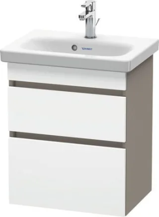 Duravit DuraStyle Waschtischunterbau wandhängend Weiß & Basalt Matt 500x368x610 mm - DS640301843 DS640301843