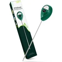 Midori Hygrometer, (1-St), 1 x Midori Boden-Feuchtigkeitsmesser Messgerät Hydrometer Grün 31,2cm