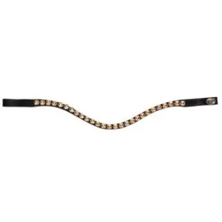 Hans Melzer Horse Equipment Stirnriemen Stockholm schwarz WB (Warmblut)
