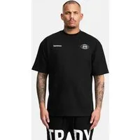 trueprodigy Oversize-Shirt Channing Logoprint Rundhals dicker Stoff