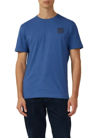 s.Oliver Red Label - Lässiges Baumwoll-Shirt mit Frontprint blau - Gr. - XXL