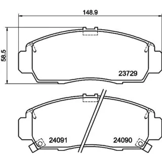 Hella Bremsbel?ge vorne Honda Accord Civic Crossroad Stream