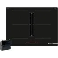 Set PVQ711HGA6 (HEZ9VDSB4 + PVQ711H26E), Autarkes Kochfeld schwarz, 70 cm, mit integriertem Dunstabzug, Home Connect
