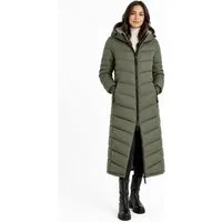 SUBLEVEL Steppmantel Damen Winter Jacke Parka Stepp Jacke Winter Mantel Extra lang 126cm