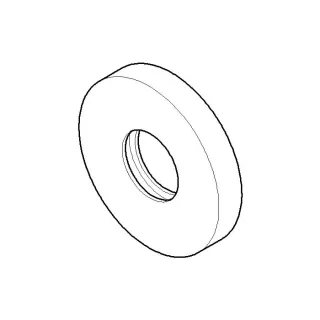 Dornbracht Rosette messing 092722003-09 D 22 x 9 mm Messing (23kt Gold)
