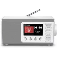 Hama Digitalradio mit DAB+ FM Bluetooth und Wecker Digitalradio (DAB) (Digitalradio (DAB), 5 W, 4,3 Zoll TFT Display, große Tasten, Direktwahltasten)