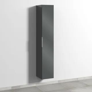 Sanipa 3way Hochschrank mit 1 Tür, Anthrazit-Glanz UF10779