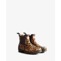 Hunter WOMENS ORIGINAL CHELSEA LEOPARD PRINT BO Gummistiefel wasserdicht