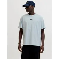 Jack & Jones T-Shirt JCOCLUB BADGE TEE SS CREW NECK LN mit Stickerei
