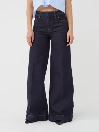 GANG Damen Jeans 94POPPY PALAZZO - wide fit Jeans prewashed