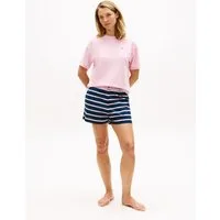 Tommy Hilfiger Underwear Pyjama SS PRT PJ SHORT SET (Set, 2 tlg., 2tlg) mit Muster, Logo