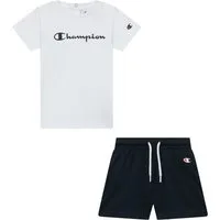 Champion Shirt & Shorts ICONS CONTRAST Toddler T-shirt and Shorts Set with Big Logo (2-tlg) 2-teiliges Set aus Shirt und Shorts, für Babys, lockerer Schnitt