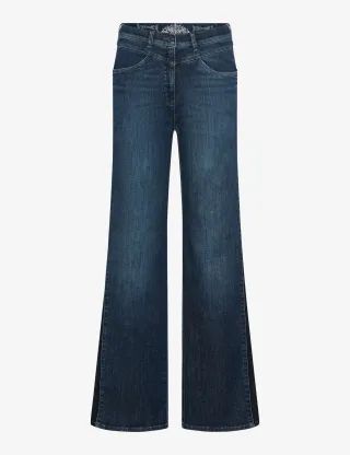 RAPHAELA by BRAX - Style Laura Flared STONED PLUS GALON IN DARK BLUE - Gr. - 21