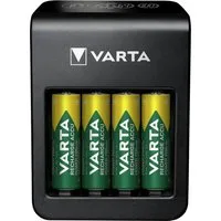VARTA VARTA LCD Plug Charger+ 4x AA Accus Batterie-Ladegerät (2100 mA, Set, 5-tlg)