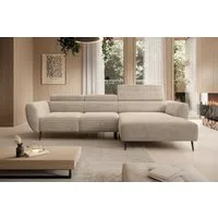 WERK2 Ecksofa Alisson, mit elektrischer Sitztiefenverstellung, L-Form, Breite 277 cm, Alisson – flexibler Komfort mit modernem Design und smarten Details.