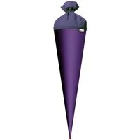 Roth Schultüte Roth Basteltüte, lila, 70 cm, rund, Rot(h)-Spitze, Filzverschluss