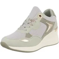 Ital-Design Damen Low-Top Freizeit Sneaker (88577410) Keilabsatz/Wedge Sneakers Low in Hellgrün