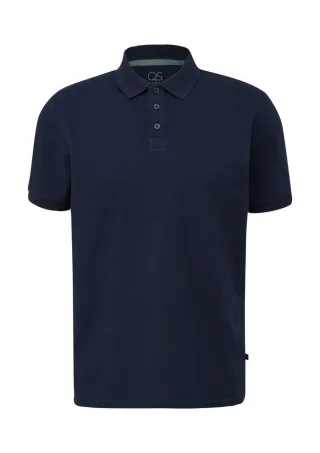 Q/S designed by - Polo-Shirt im Basic-Stil blau - Gr. - XXL