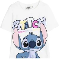 Cerdá T-Shirt STITCH - BEACH,LOVE & ICE CREAM Mädchen Shirt aus Jersey Gr. 116-164 cm