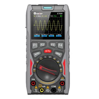EU Direct AV TOOLTOP ET928 Oscilloscope Multimeter Signal Generator 320x240 Display Lithium Battery 50Msps Sampling High
