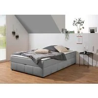 Home affaire Boxbett Niemes inkl. Bettkasten und Topper, auch in Überlänge erhältlich, Boxbett ohne Kopfteil, inkl. Topper