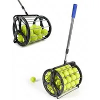 relaxdays Ballsammelröhre Tennisball Sammler Rollsammler