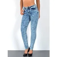 ESRA Skinny-fit-Jeans S800 Damen Jeanshose Skinny Leg High Waist Jeans Stretch