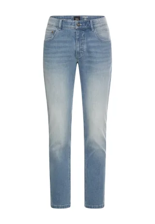 camel active - fleXXXactive© Regular Fit Jeans im 5-Pocket-Design tinted blue - Gr. - 38