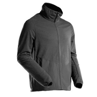 MASCOT Herren Microfleece Pullover mit Reißverschluss CUSTOMIZED Schwarz XS - 22803-639-09-XS