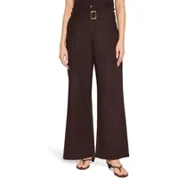 Cartoon Stoffhose Damen mit Bundfalten