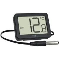 TFA Dostmann Raumthermometer TFA 30.1066.01 digitales Thermometer mit Kabelfühler