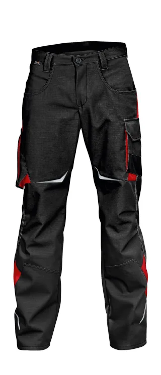 KÜBLER PULSSCHLAG Hose schwarz/mittelrot 114 - 2424 5353-9955-114