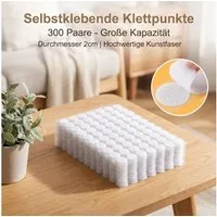 AIMAX Klettband Klettpunkte selbstklebend 600 Stück für Haushalt und Büro