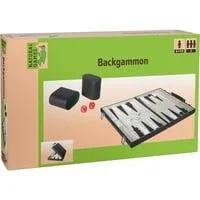 Backgammon Spiel aus Kunstleder, Spielbrettgröße ca. 47 x 37 cm, Würfelspiel