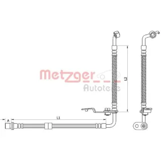 Metzger Bremsschlauch vorne rechts Mazda 6 GH