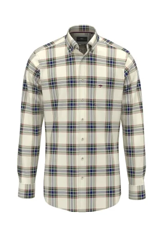 FYNCH-HATTON - Washed Oxford Check, B.D., 1/1 - Gr. - S