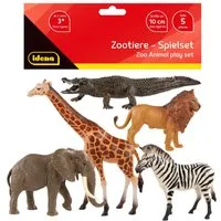 Idena Tierfigur Idena Figuren Set Zootiere 10cm 5 Stück